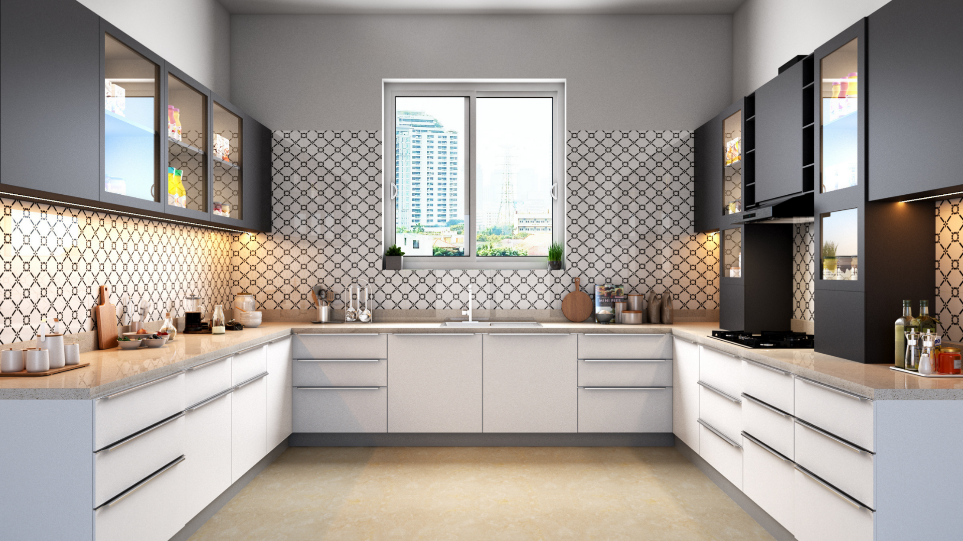 Stylish Modular Kitchen Interiors in Perumbakkam