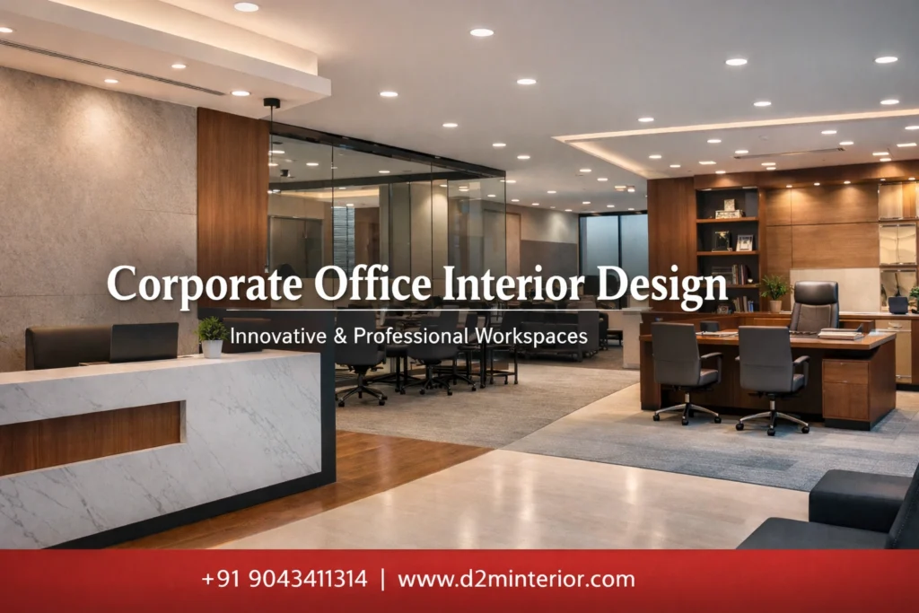 Modern corporate office interior design in chennai